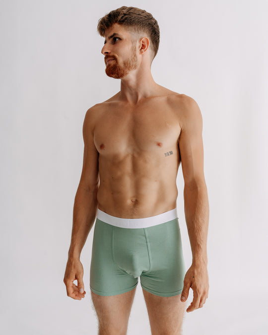 bambusové boxerky Zeus, Mint · ranní rosa